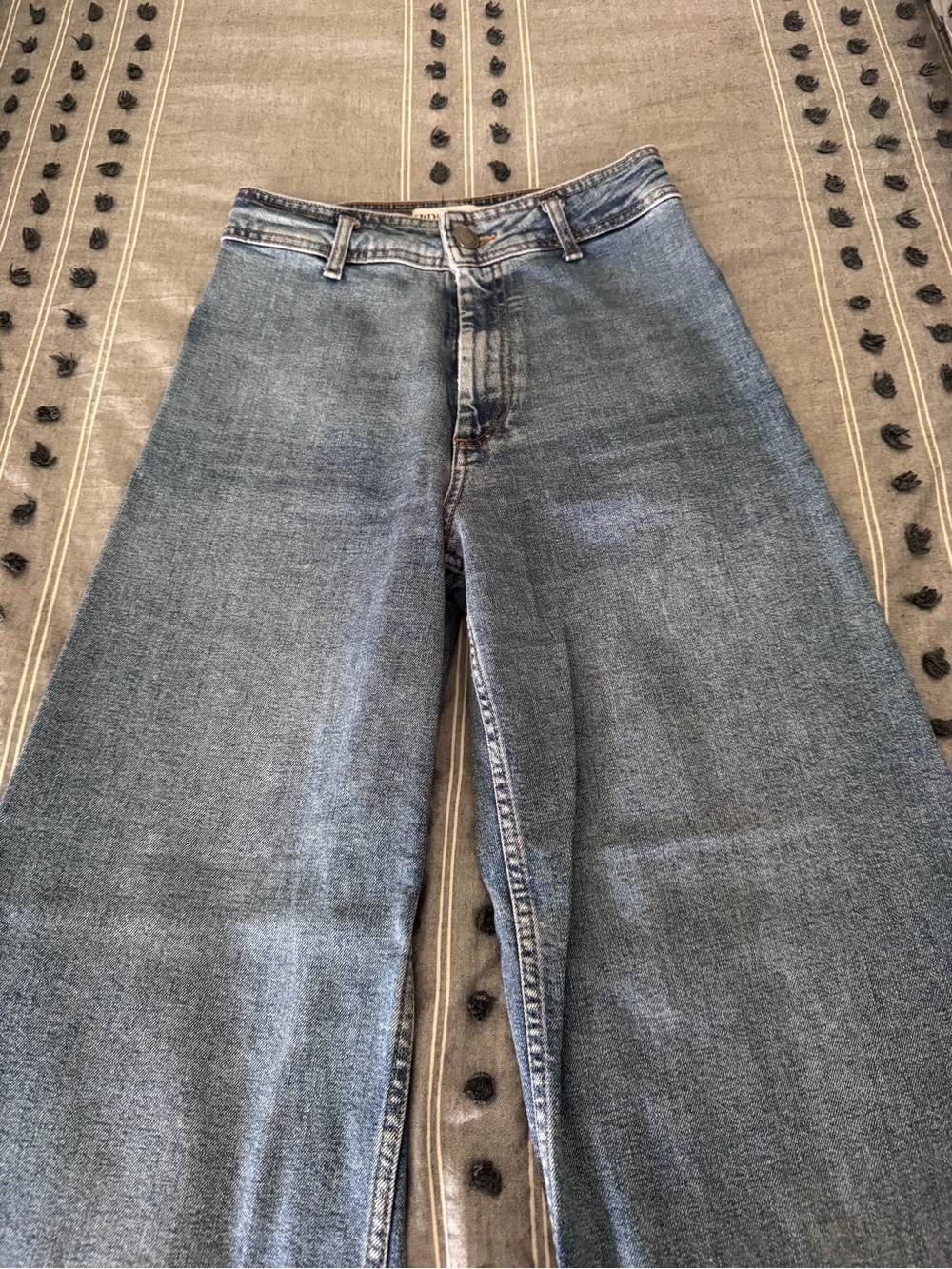 Zara High-Rise Wide Leg Jeans - Blue